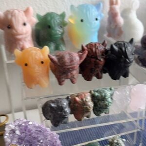 Opalite Highlands Cow Figurine